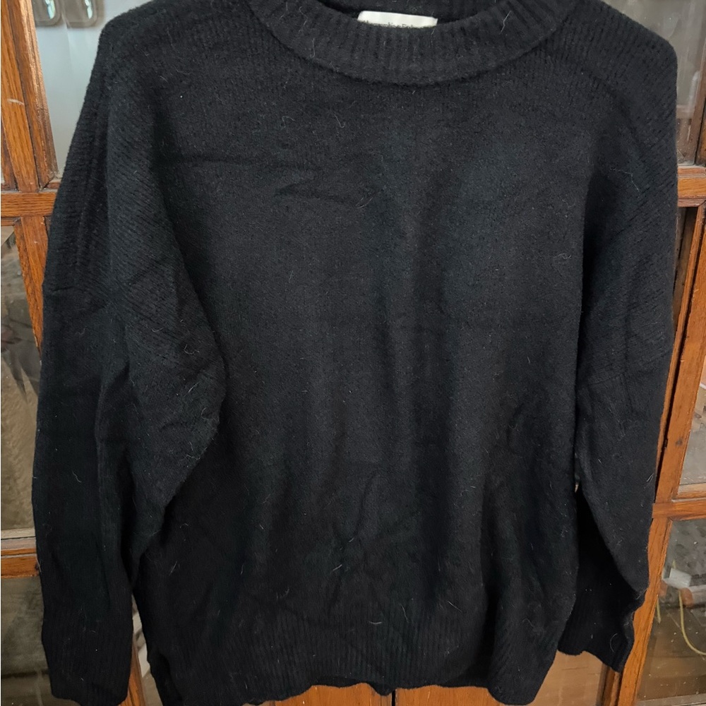 Abercrombie & Fitch Charcoal Black Soft Sweater